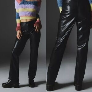 Urban Outfitters Silence + Noise Sydney Faux Leather Moto Pants in Black NWT